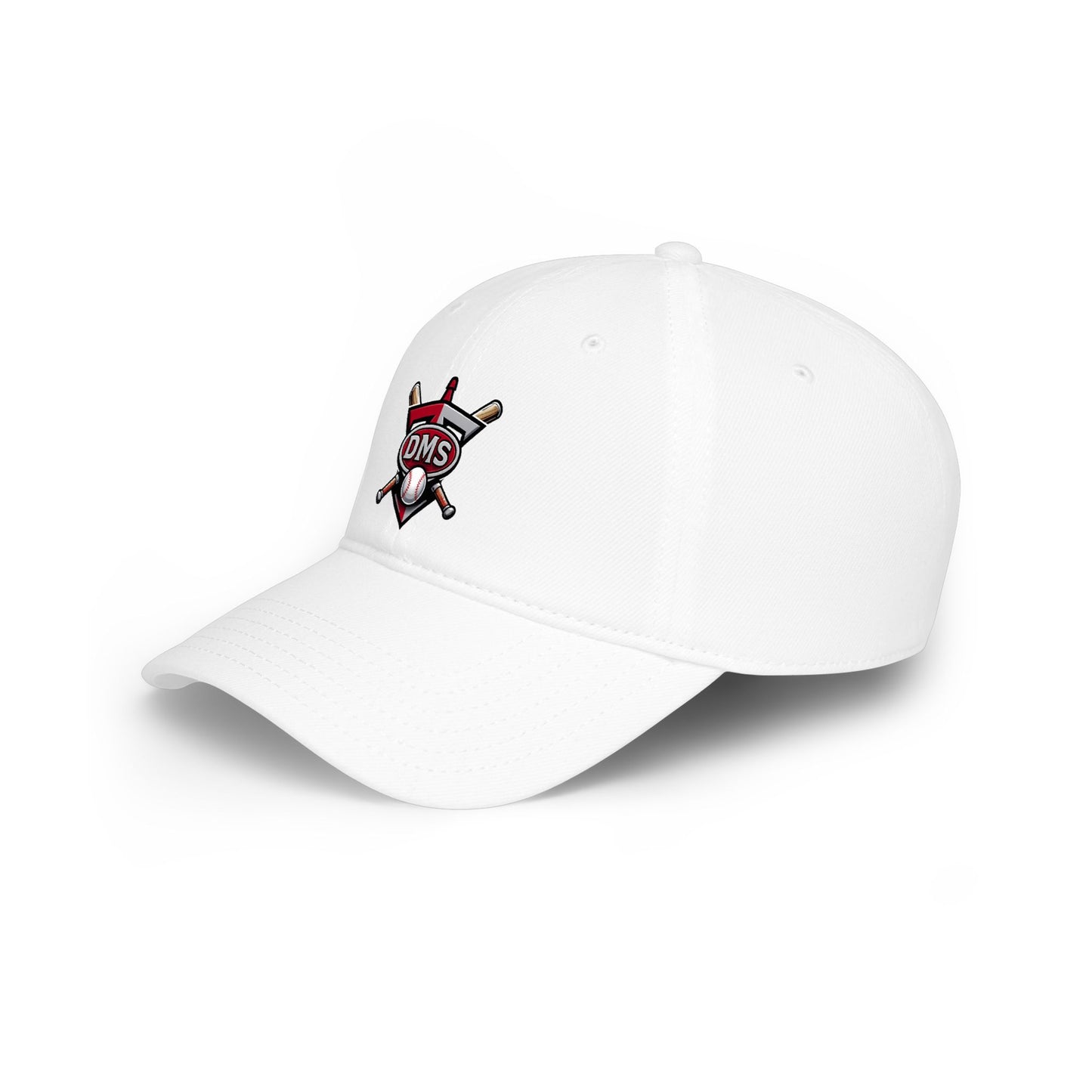 DMS Baseball Low-Profile Cap – Embroidered Bat & Ball Logo