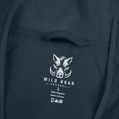 Windbreaker Jacket — Small Colorful Tiger Crest Chest Print