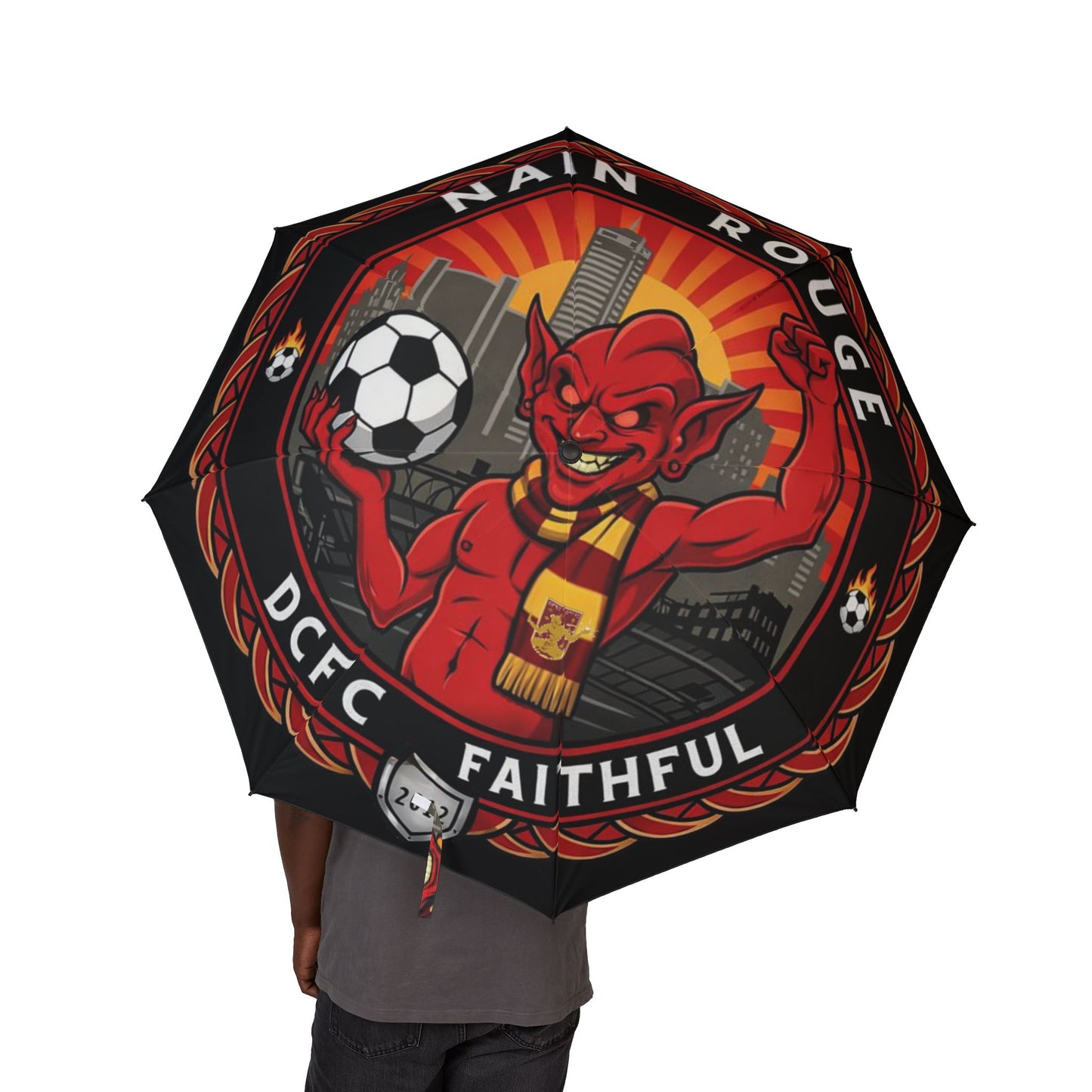 Nain Rouge Umbrella — Foldable Semi‑Automatic Rain Umbrella