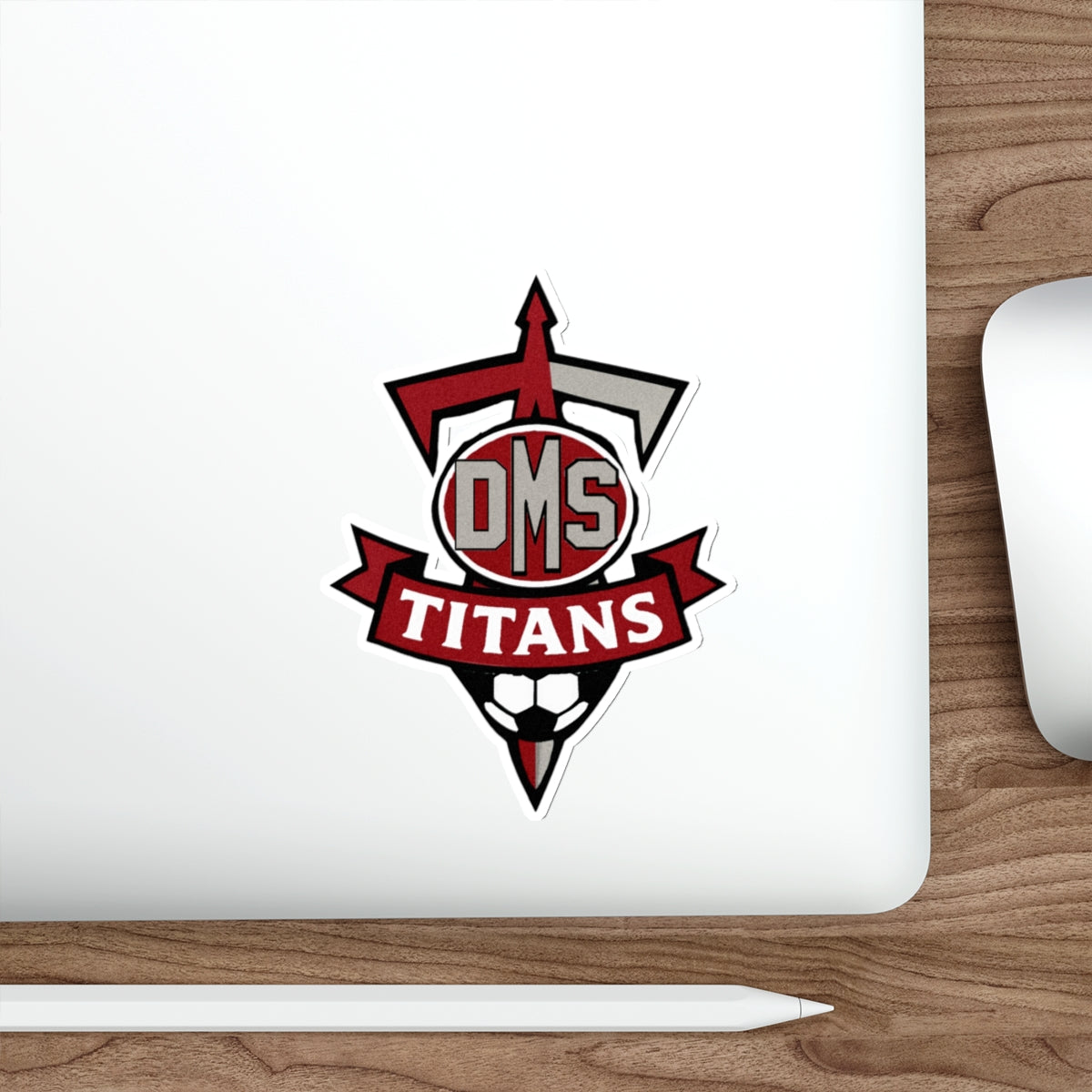 DMS Titans Die-Cut Sticker — Soccer Team Logo Decal