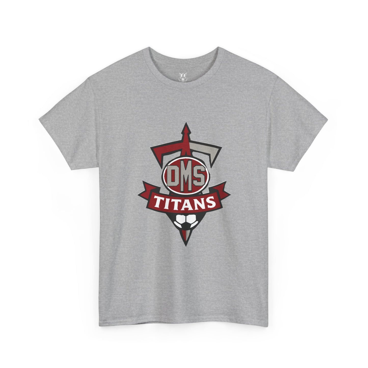 Titans Soccer Team Tee — DMS Logo Black Cotton T-Shirt