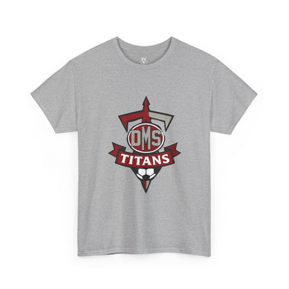 Titans Soccer Team Tee — DMS Logo Black Cotton T-Shirt
