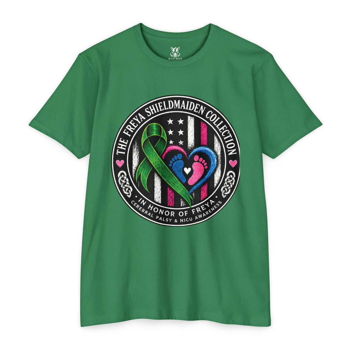 Shieldmaiden Tribute T-Shirt — 'The Freya Shieldmaiden Collection' Memorial Design