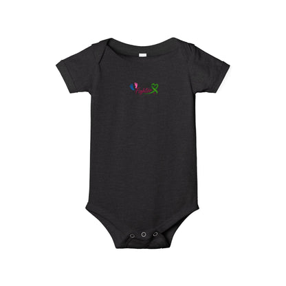 "Little Fighter" Infant Onesie – Baby Bodysuit with Awareness Ribbon