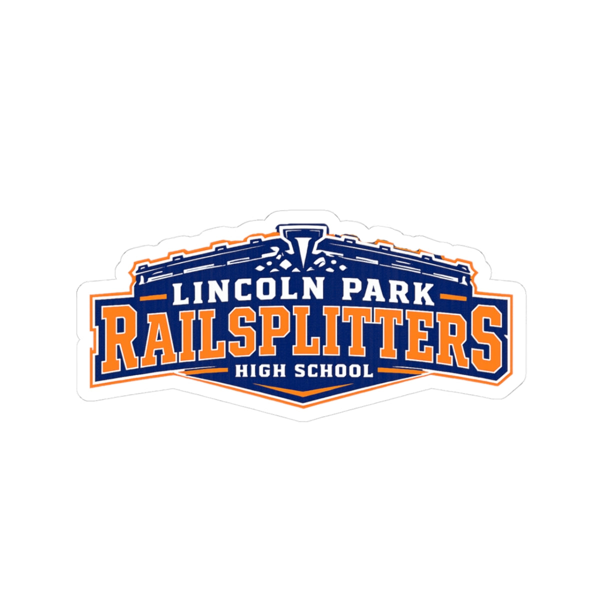 LP Railsplitter Sticker — Kiss-Cut School Logo Decal