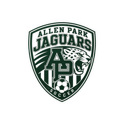 Allen Park Jaguars Soccer Vinyl Sticker — Kiss-Cut Decal