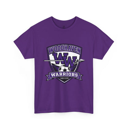 Woodhaven Warriors Soccer T-Shirt — Crest Logo Youth & Adult Team Tee