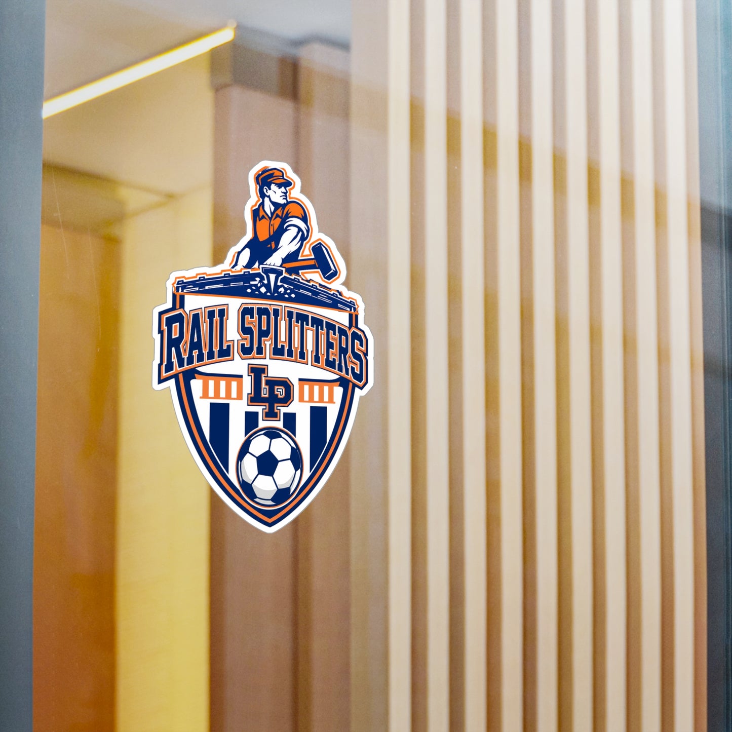 Rail Splitters Soccer Logo Kiss-Cut Vinyl Sticker