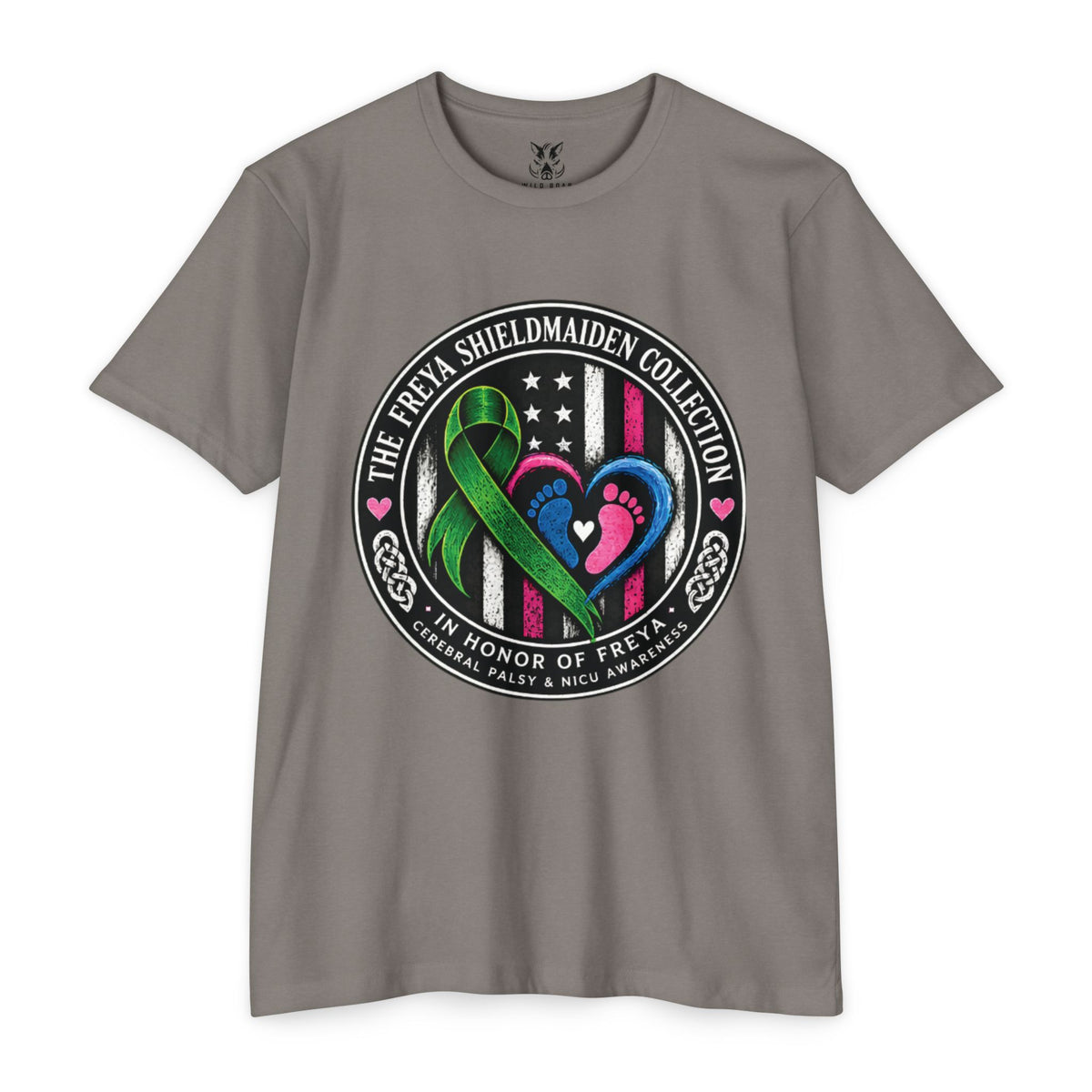 Shieldmaiden Tribute T-Shirt — 'The Freya Shieldmaiden Collection' Memorial Design