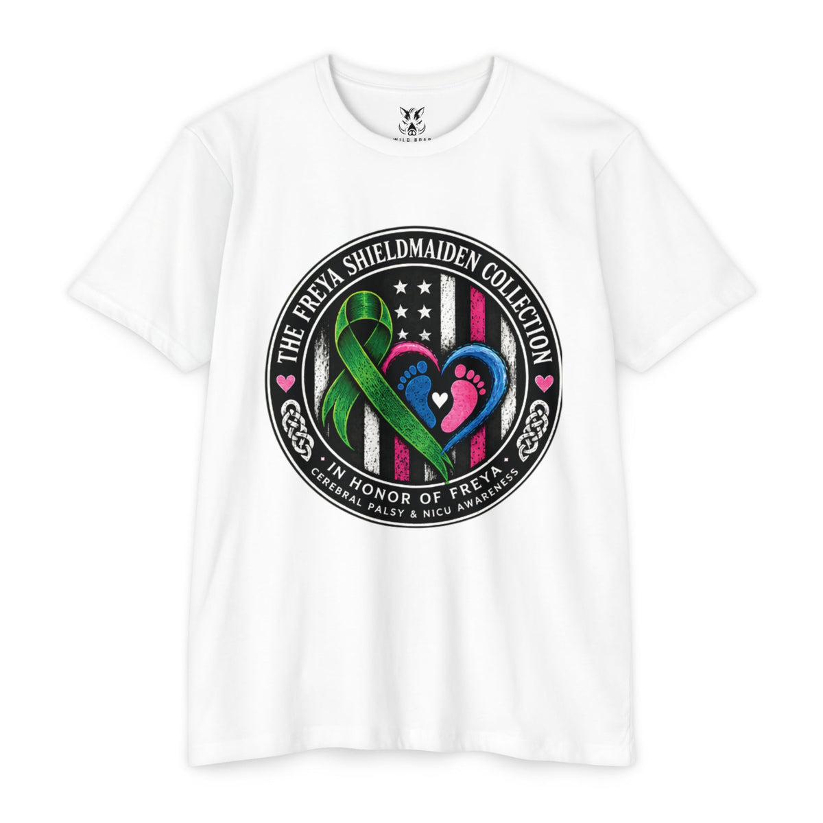 Shieldmaiden Tribute T-Shirt — 'The Freya Shieldmaiden Collection' Memorial Design