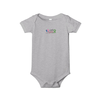 "Little Fighter" Infant Onesie – Baby Bodysuit with Awareness Ribbon