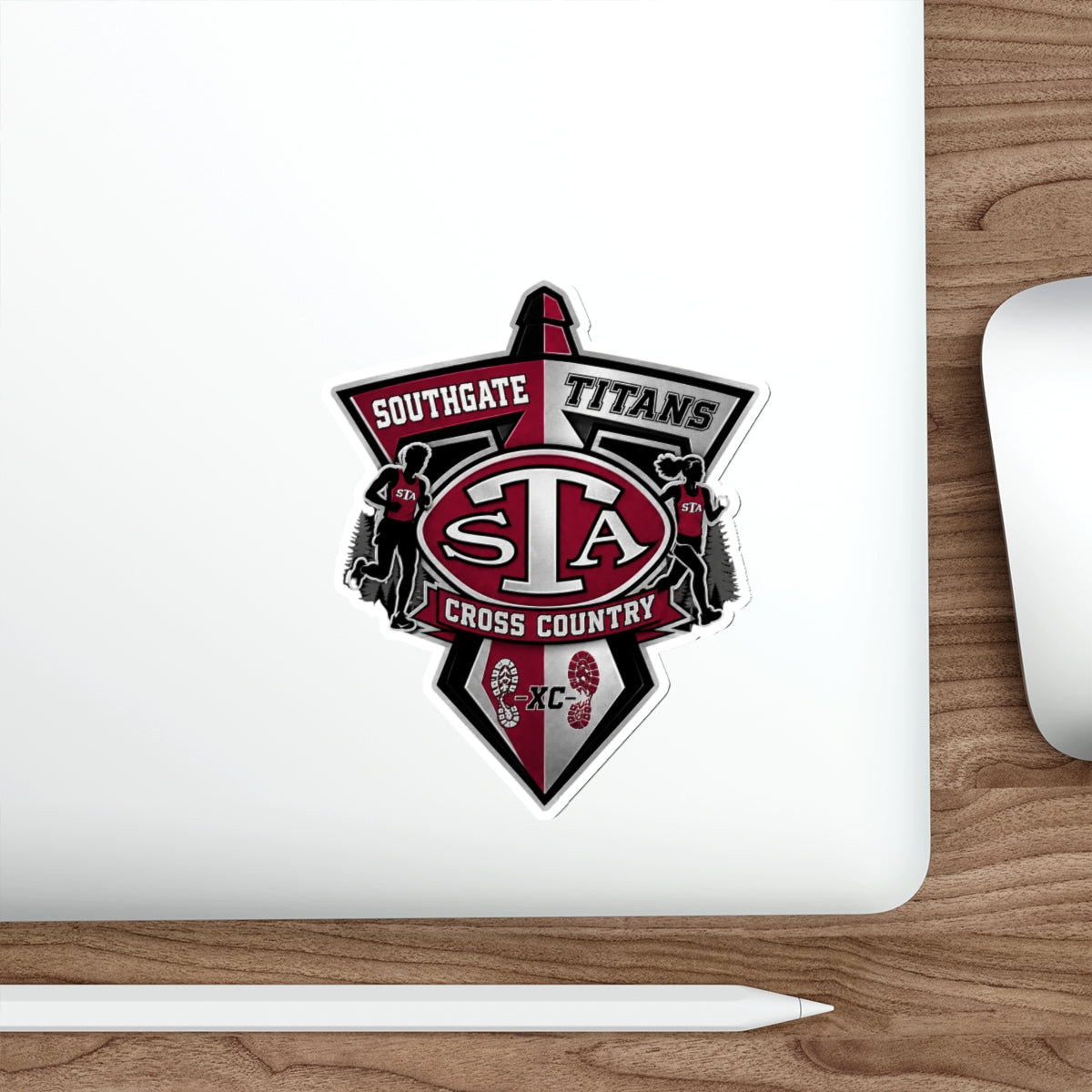 Southgate Titans Cross Country Die-Cut Sticker