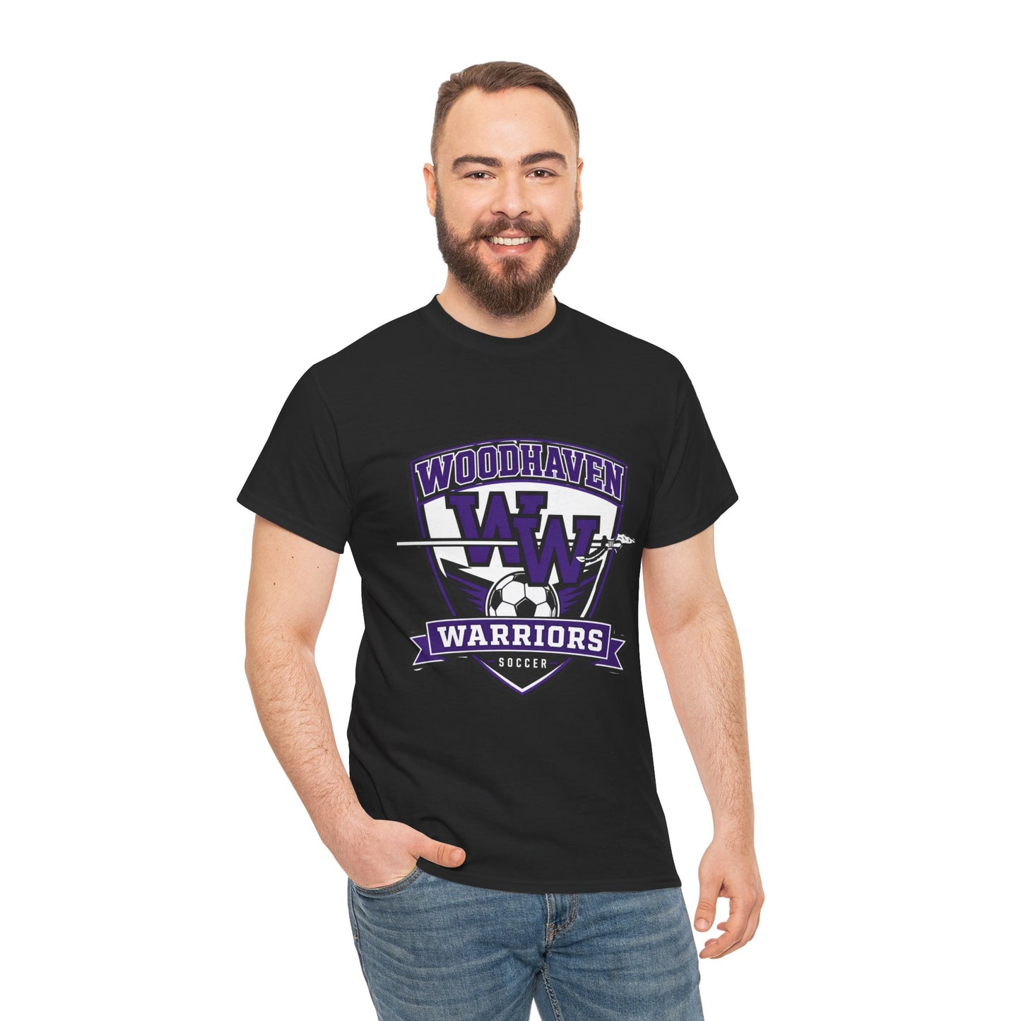 Woodhaven Warriors Soccer T-Shirt — Crest Logo Youth & Adult Team Tee