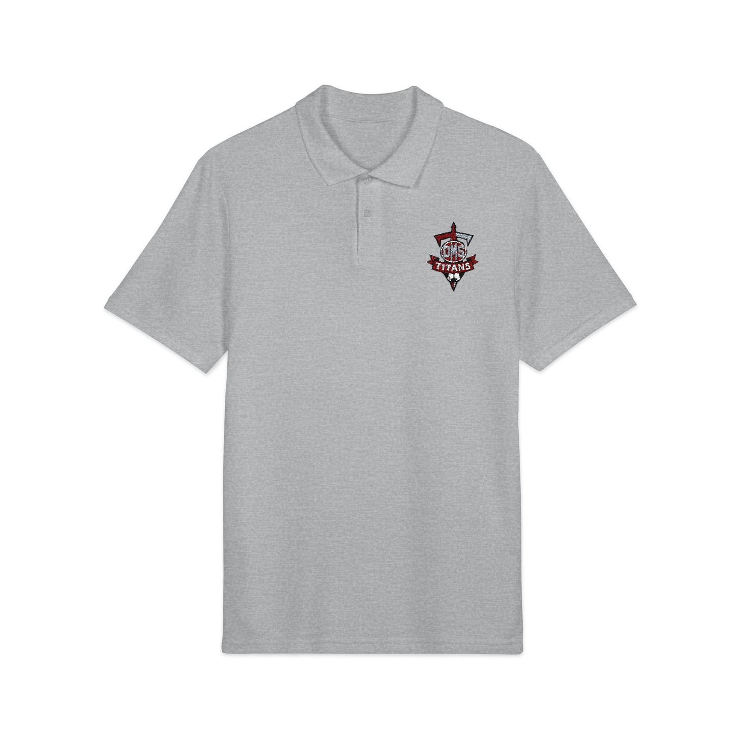 Embroidered DMS soccer Crest Polo Shirt
