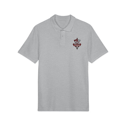 Embroidered DMS soccer Crest Polo Shirt