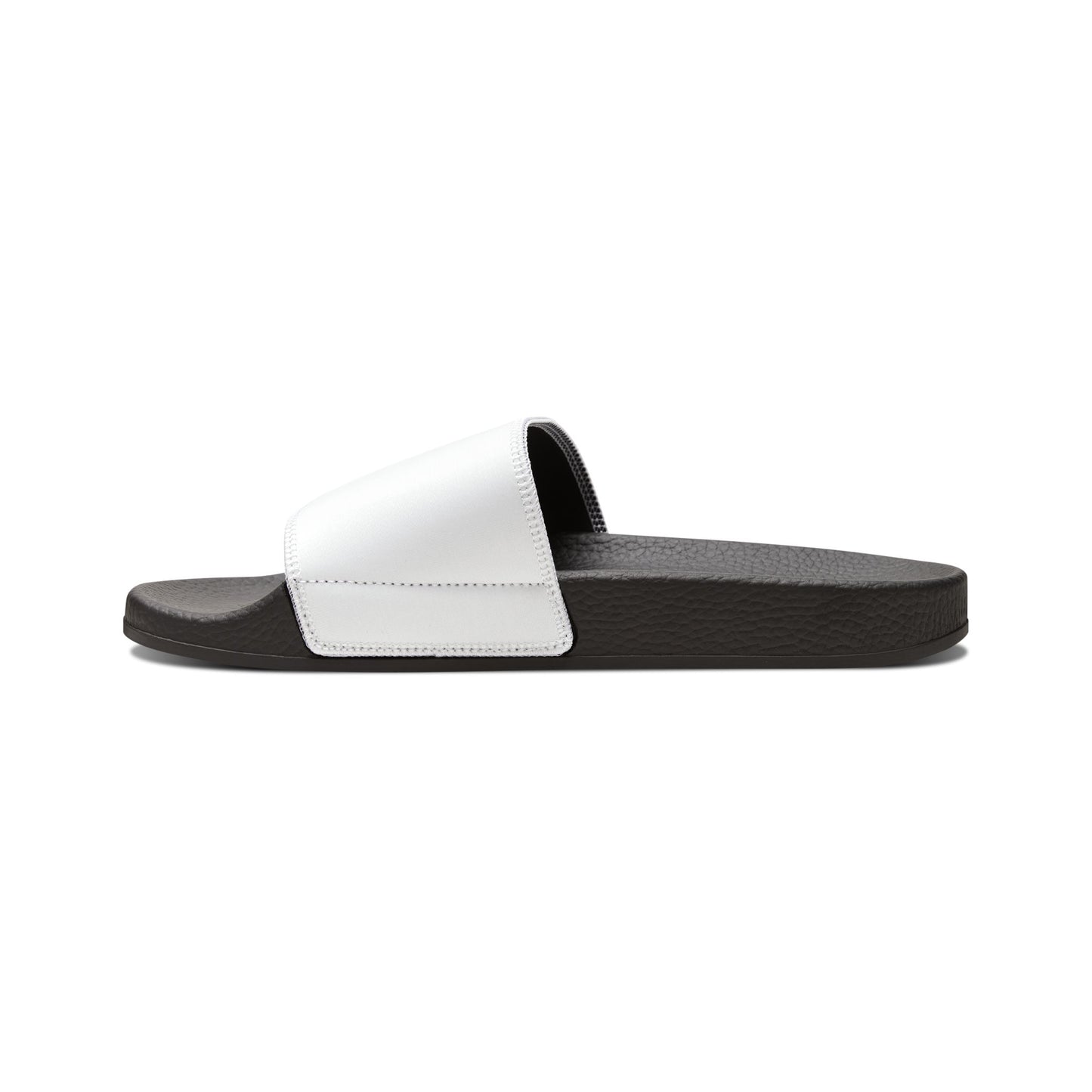 Men's White Slide Sandals with Removable Strap & STA Crest Logo