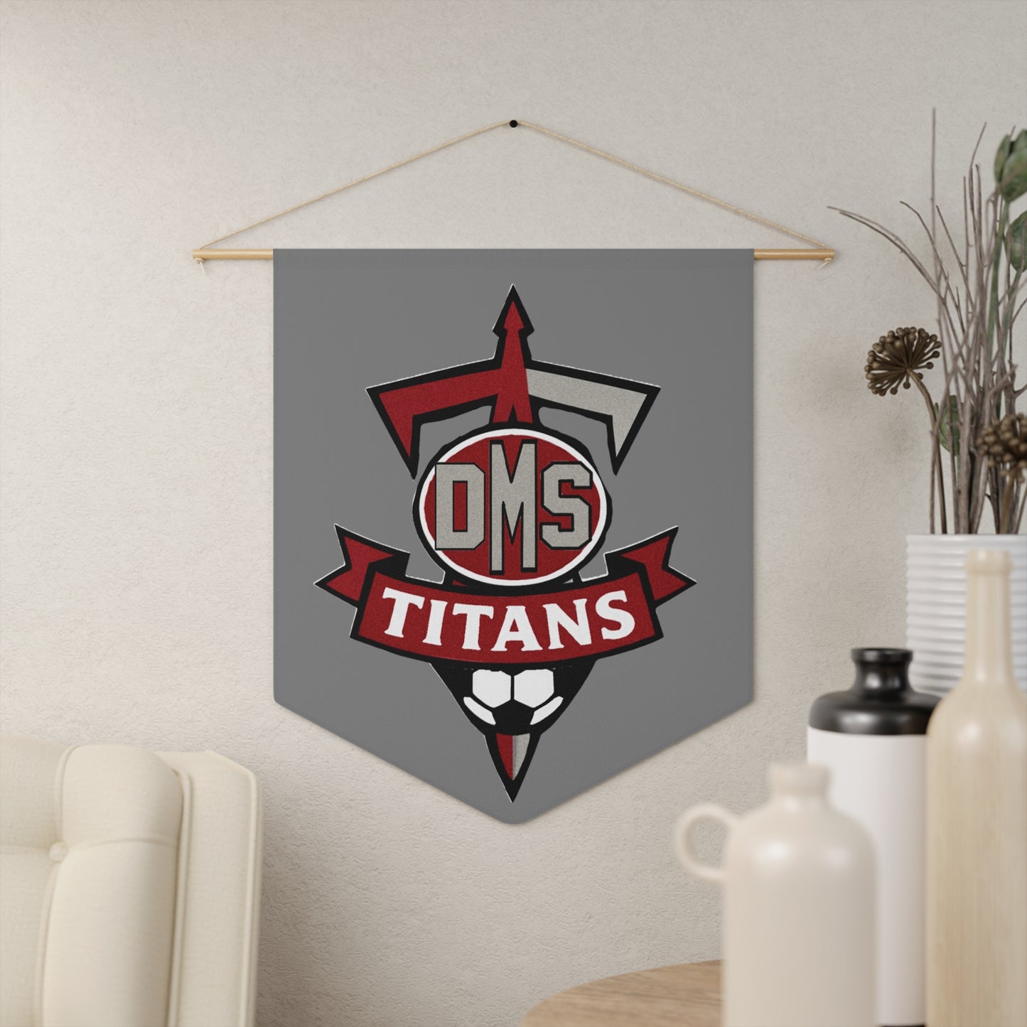 DMS Titans Soccer Pennant Banner