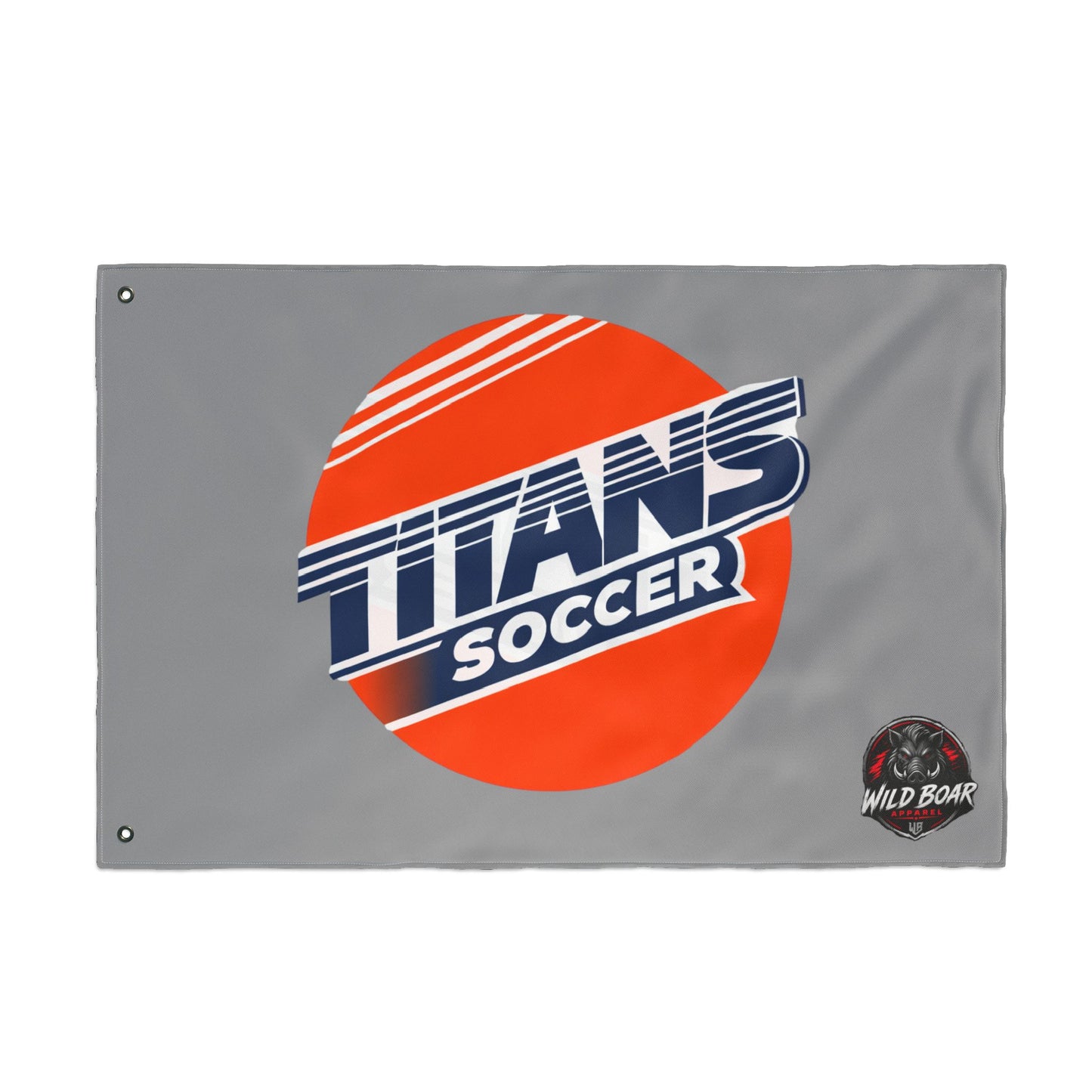 Titans Soccer Double-Sided Team Flag — Outdoor Sports Banner