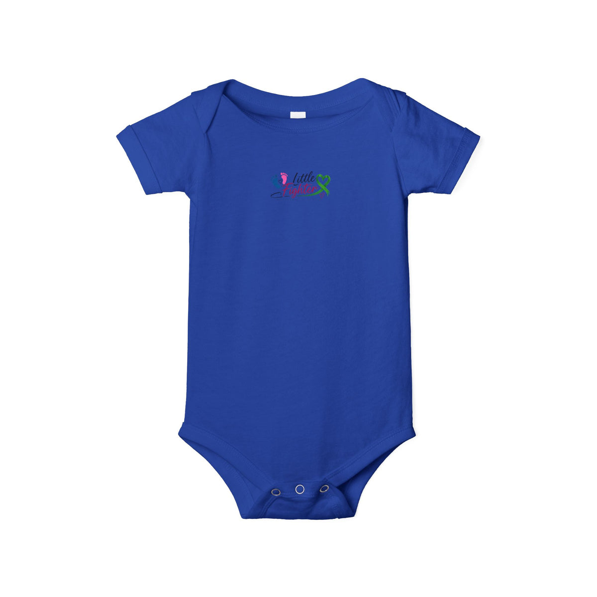 "Little Fighter" Infant Onesie – Baby Bodysuit with Awareness Ribbon