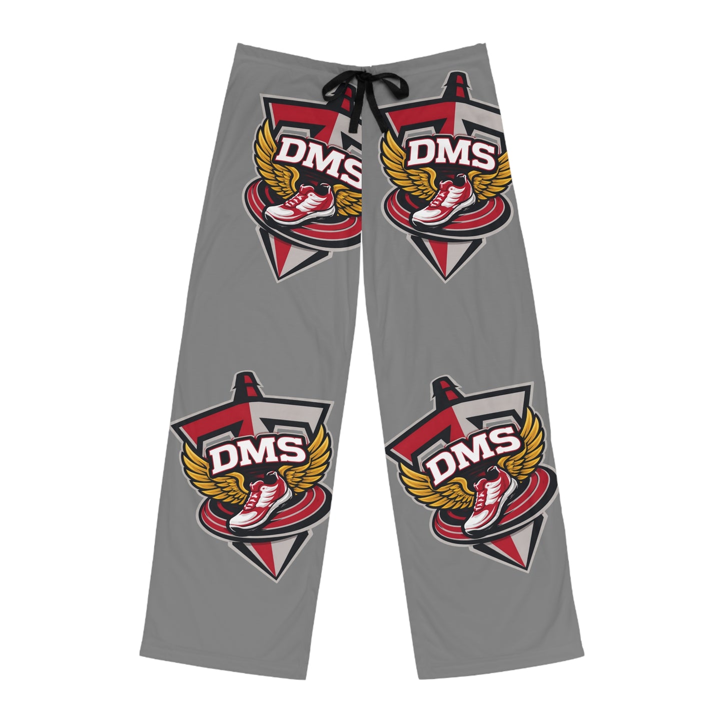 DMS Winged Sneaker Pajama Pants — Grey All-Over Print Lounge Pants