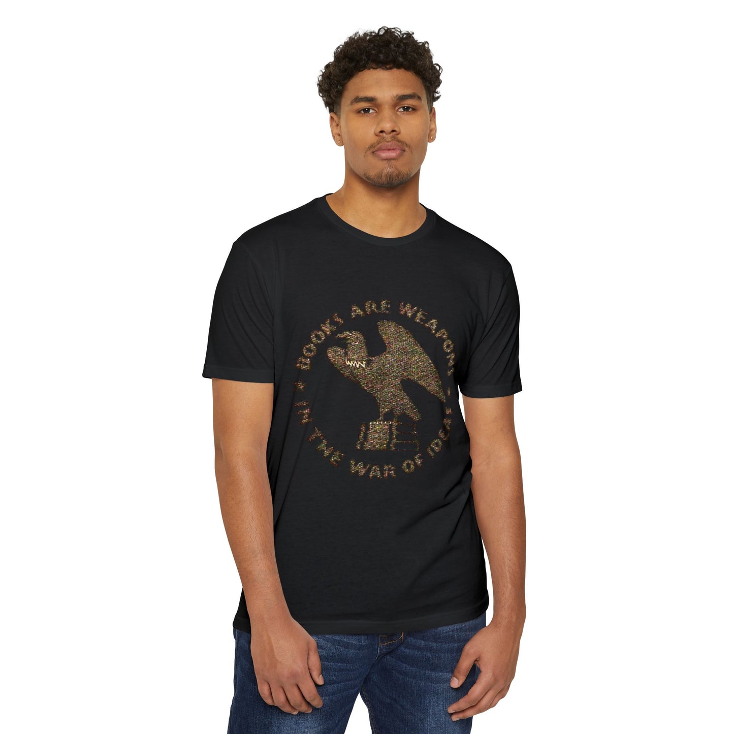 Books Are Weapons T‑Shirt — Vintage Eagle & Books Graphic Tee