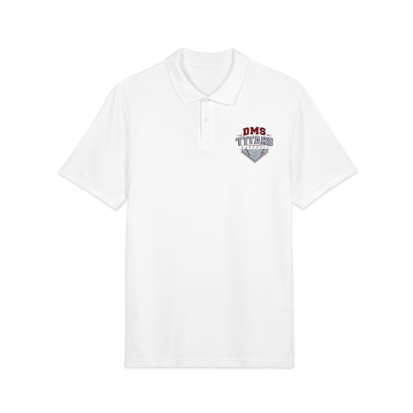 Embroidered Polo Shirt — DMS baseball Chest Logo