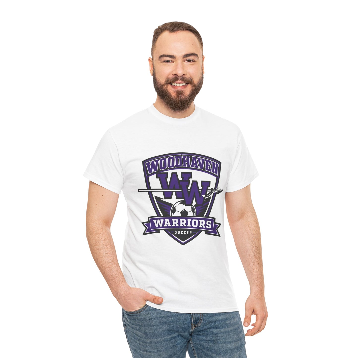 Woodhaven Warriors Soccer T-Shirt — Crest Logo Youth & Adult Team Tee