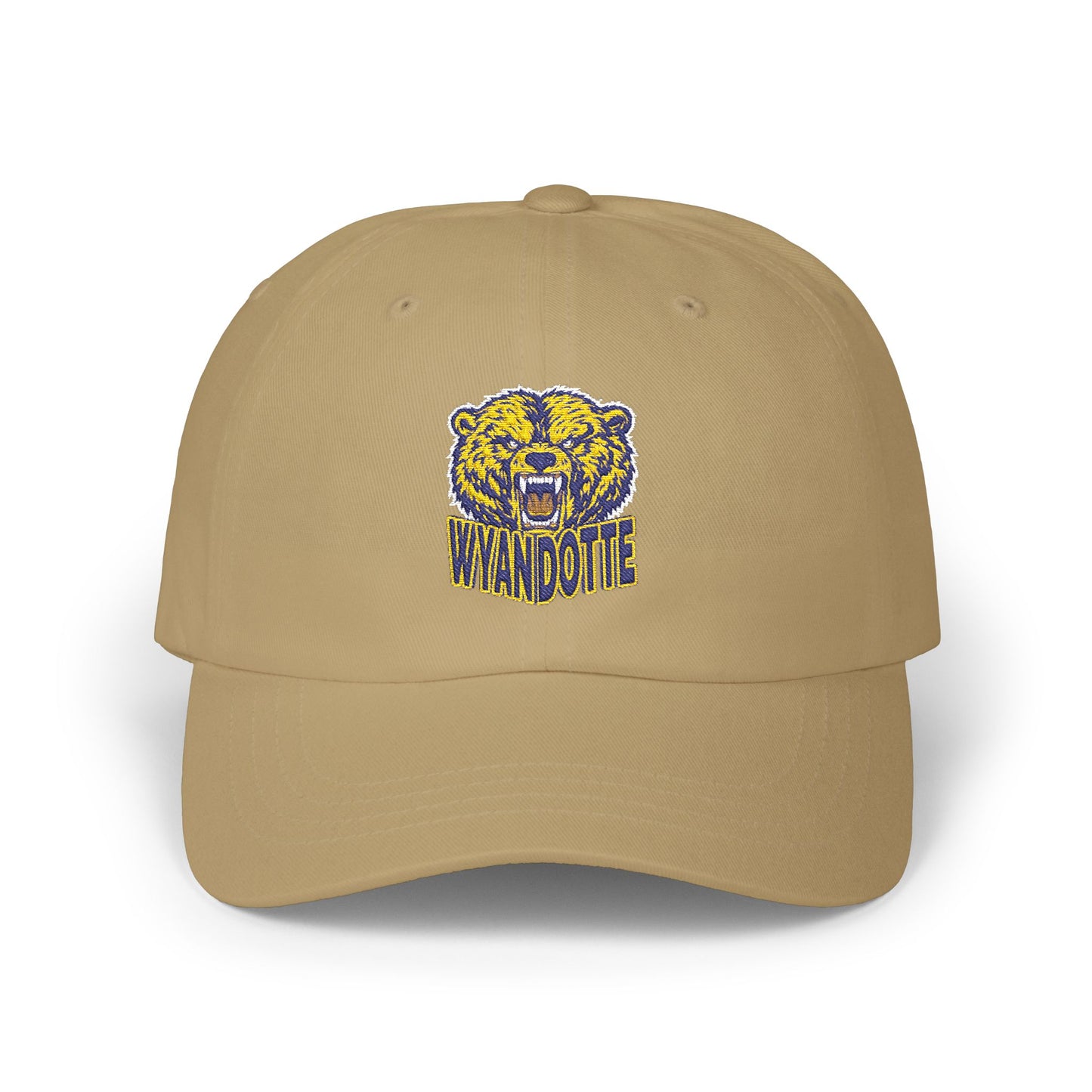 Vintage Roaring Bear Dad Cap — 'WYANDOTTE' Embroidered Baseball Hat
