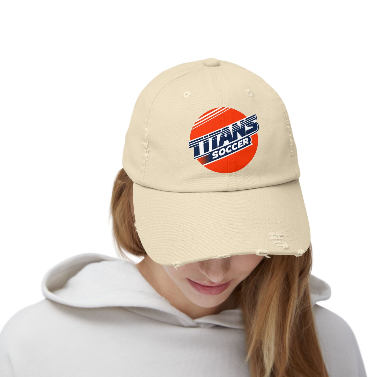 Titans Soccer Logo Cap | Distressed Baseball Hat