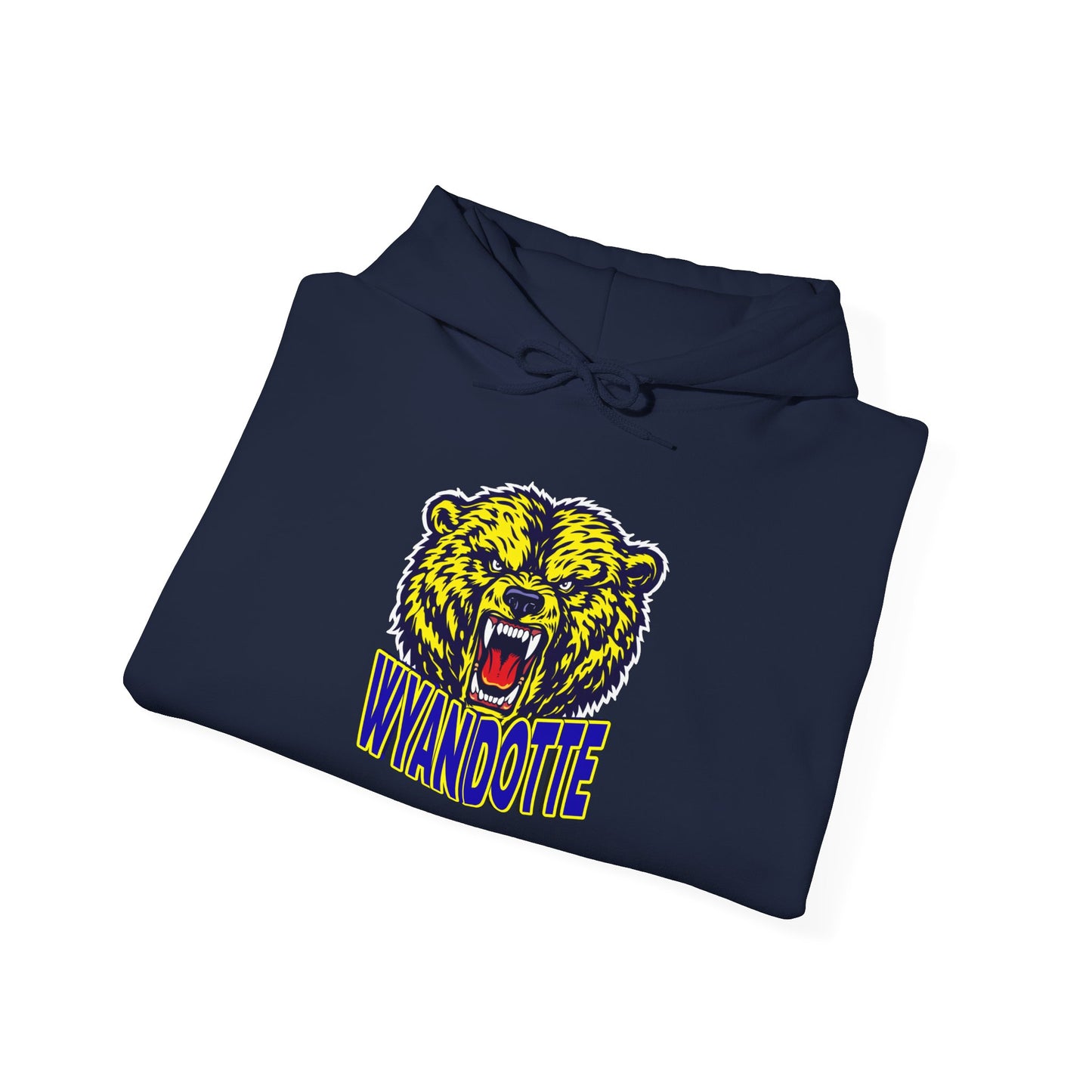 Wyandotte Roaring Bear Hoodie — Vintage Mascot Sweatshirt