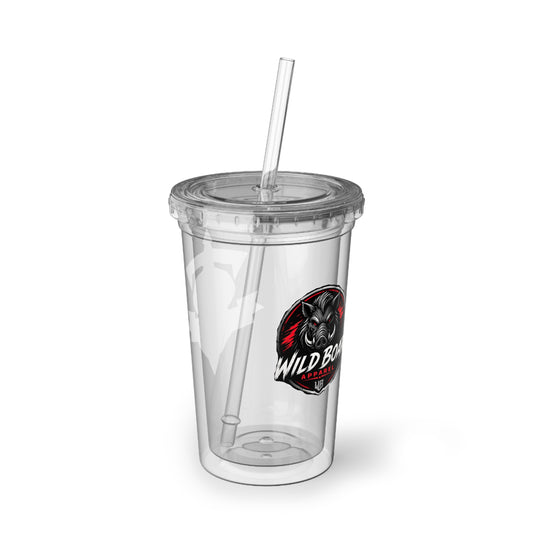 Acrylic Tumbler with Straw – Clear Custom DMS Team Logo Cup