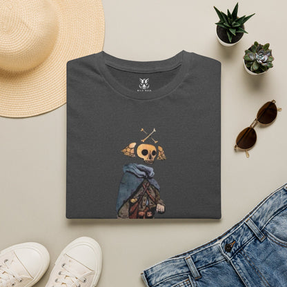 Skull Archer T-Shirt — Memento Mori - Longhunter 1776 Watercolor Variant