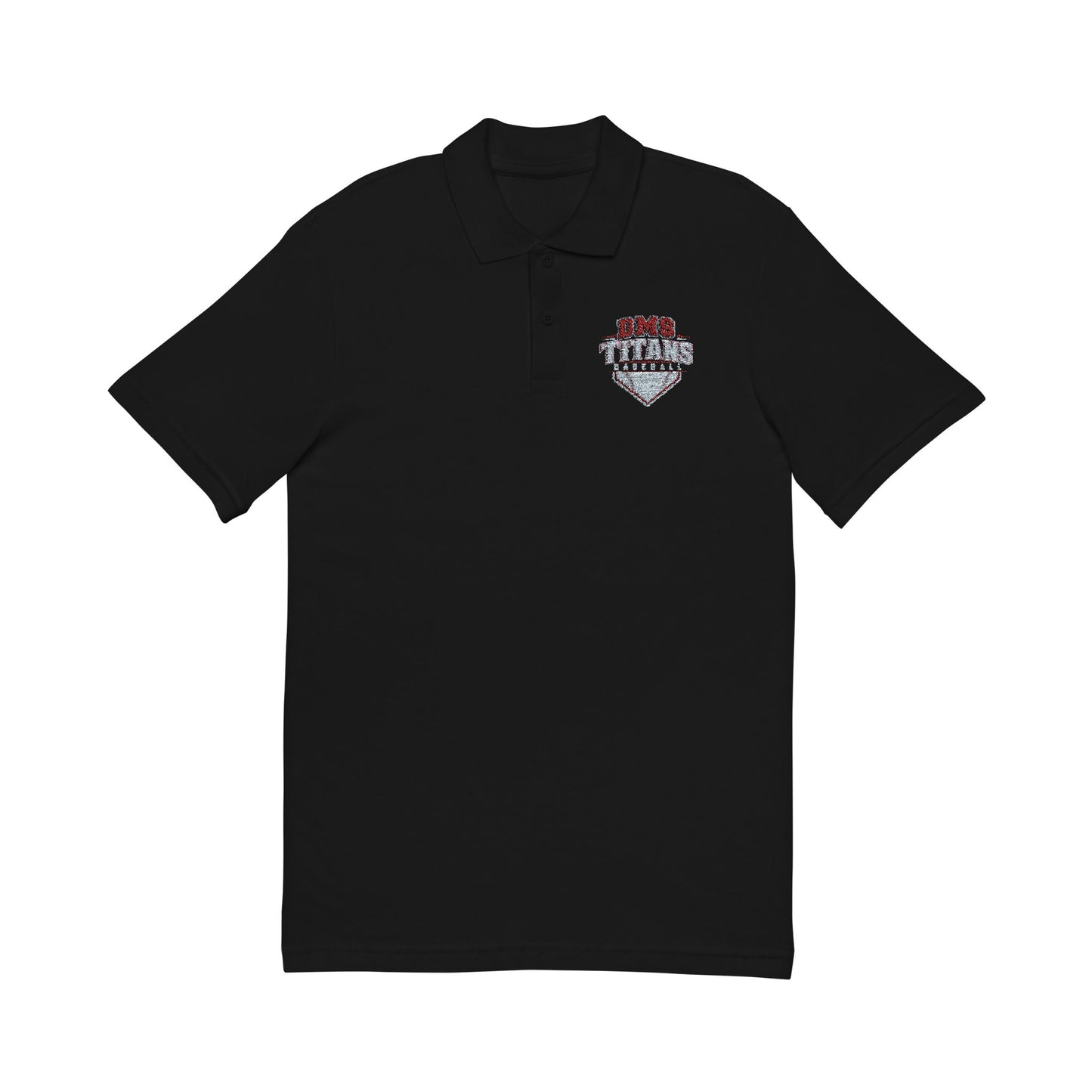 Embroidered Polo Shirt — DMS baseball Chest Logo