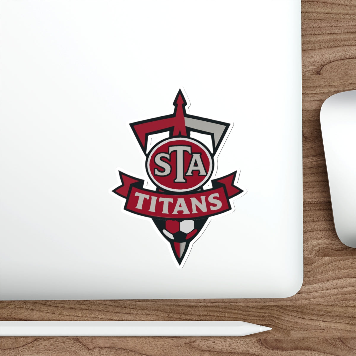 Titans Soccer Logo Die-Cut Sticker — STA School Spirit Decal