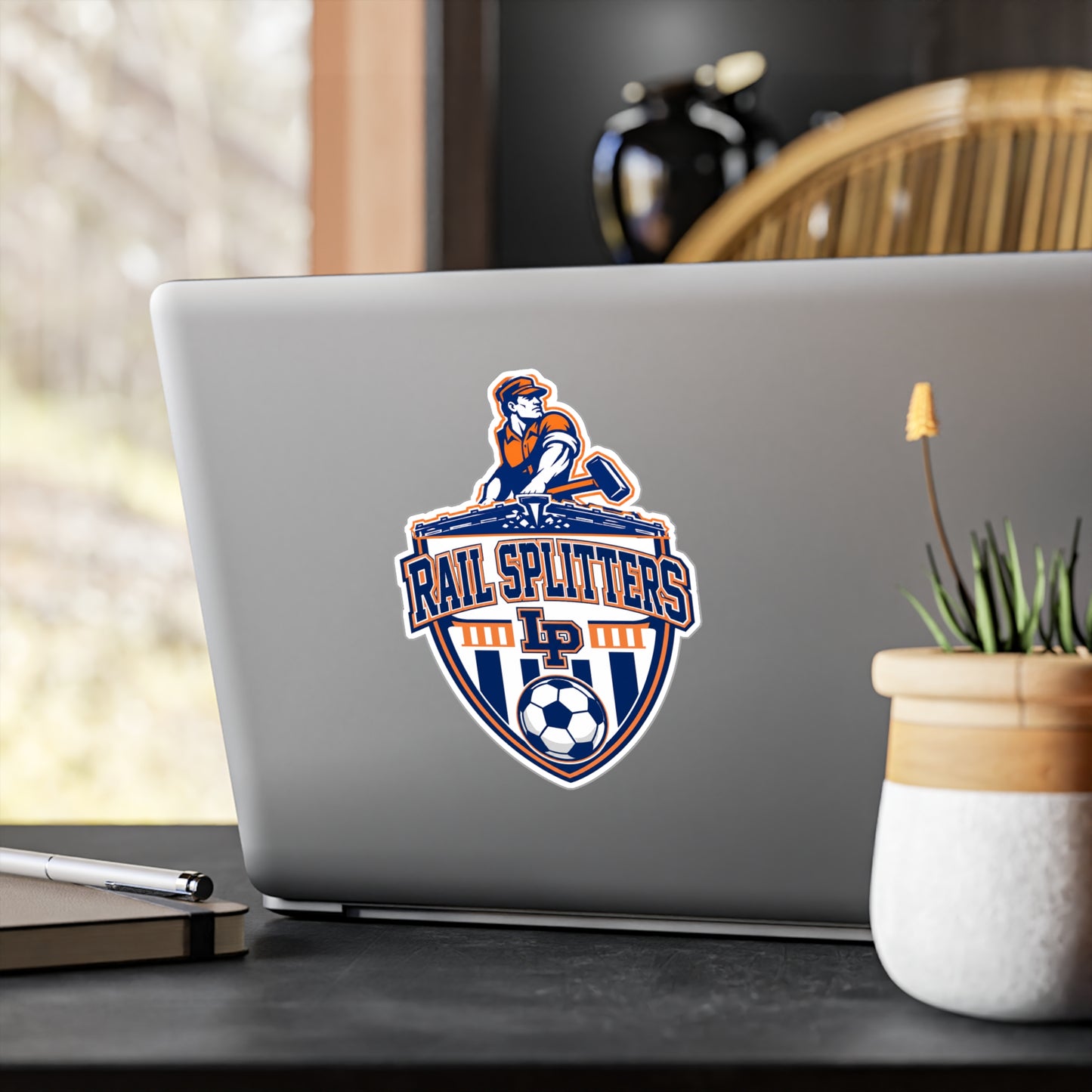 Rail Splitters Soccer Logo Kiss-Cut Vinyl Sticker