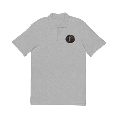 Embroidered "F" ShieldPolo Shirt — Women's Gothic Logo Pique Polo