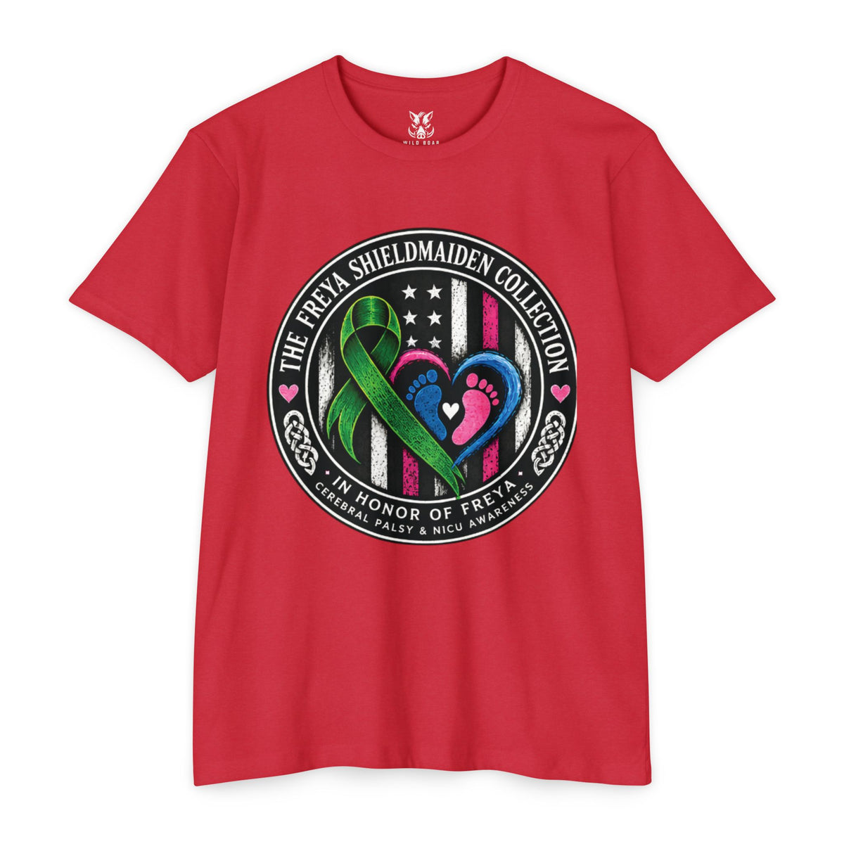 Shieldmaiden Tribute T-Shirt — 'The Freya Shieldmaiden Collection' Memorial Design