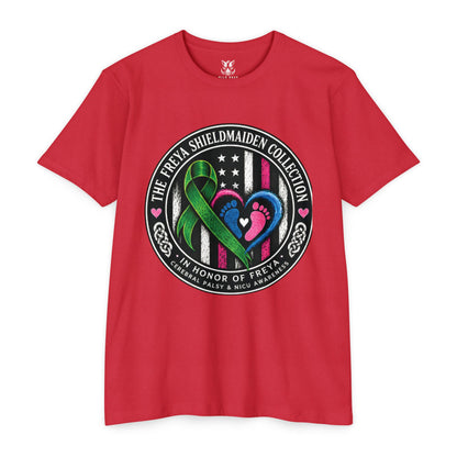 Shieldmaiden Tribute T-Shirt — 'The Freya Shieldmaiden Collection' Memorial Design