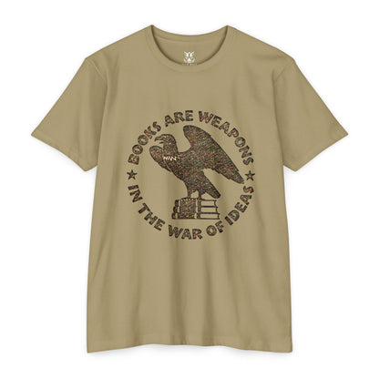Books Are Weapons T‑Shirt — Vintage Eagle & Books Graphic Tee