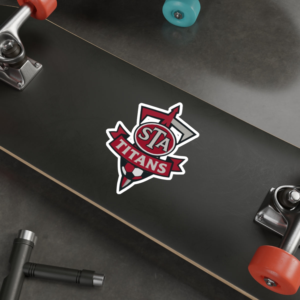 Titans Soccer Logo Die-Cut Sticker — STA School Spirit Decal