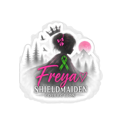 Die-Cut Awareness Sticker — "The Freya Shieldmaiden Collection" Cerebral Palsy & NICU Honor