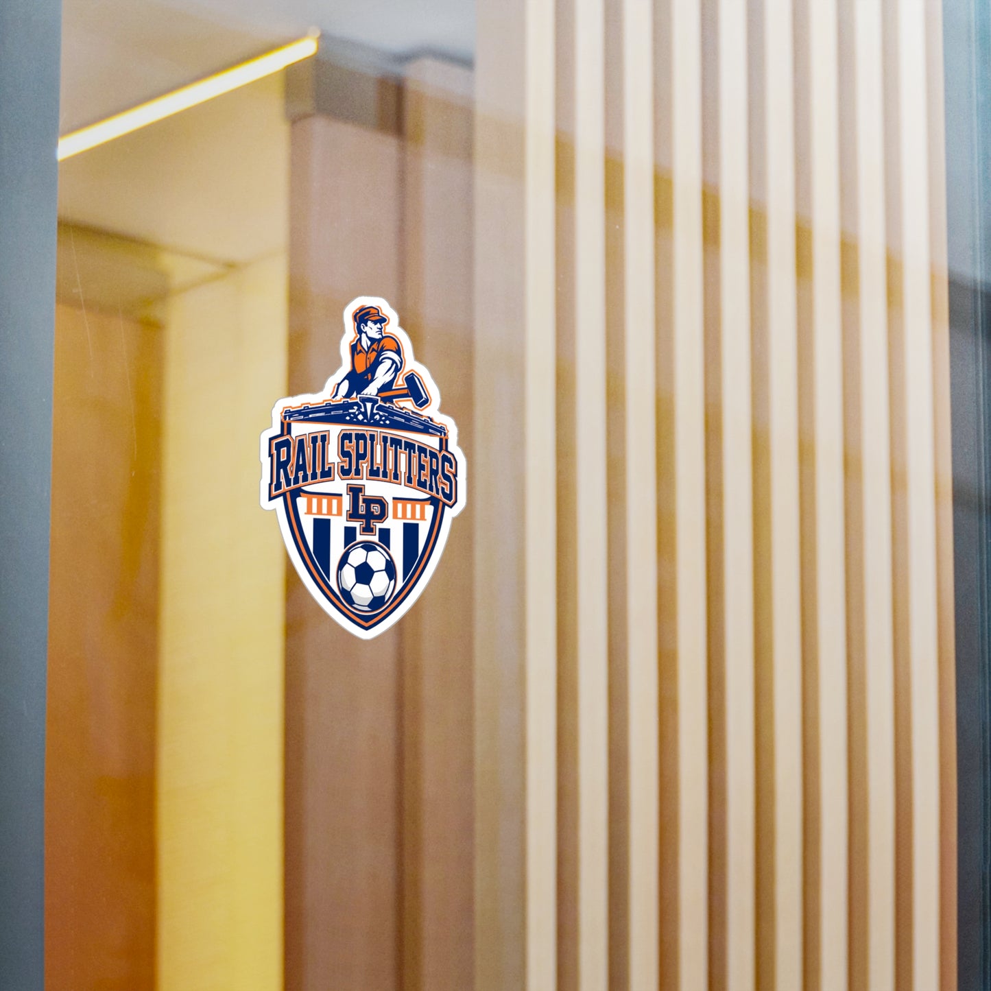 Rail Splitters Soccer Logo Kiss-Cut Vinyl Sticker